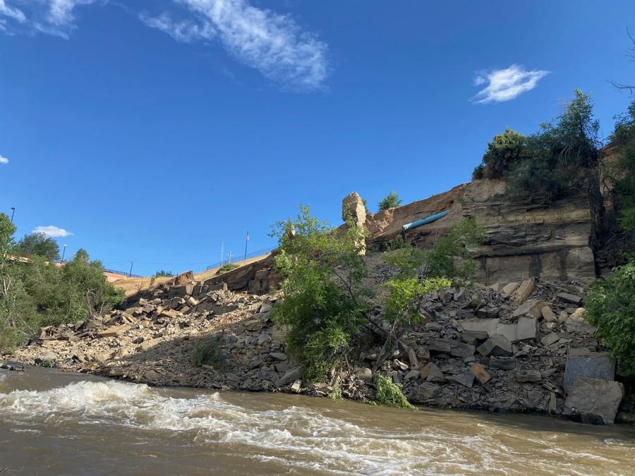 Cliffside west of the 29 Road Bridge.
