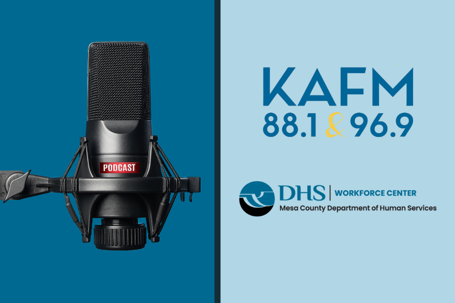 KAFM & WFC logos with microphone